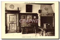 CPA Musee de Colmar Chambre Alsacienne du 17 Siecle 