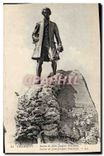 CPA Chambery statue de Jean Jacques Rousseau 