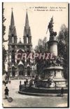 CPA Marseille Eglise des Reformes et monument des Mobiles 