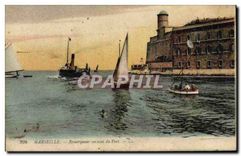 CPA Marseille Remorqueur sortant du port 