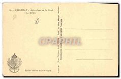 CPA Marseille Notre Dame de la garde la Crypte 