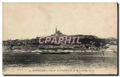 CPA Marseille vue sur la Corniche et N D de la Garde 