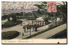 CPA Marseille jardin de la Colonne 