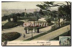 CPA Marseille jardin de la Colonne 