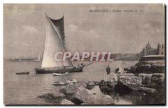 CPA Marseille Tartane rentrant au Port 