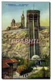CPA Marseille les Ascenseurs et Notre Dame de la Garde 