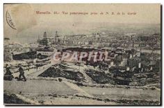CPA Marseille vue panoramique prise de N D de la Garde 