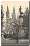 CPA Eglise des Reformes et monument des Mobiles des Bouches du Rhone 