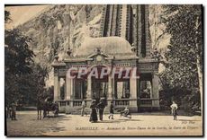 CPA Marseille Ascenseur de Notre Dame de la Garde la gare de Depart 