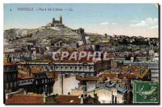 CPA Marseille vue a Vol d'Oiseau 