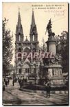 CPA Marseille Eglise des Reformes et le Monument des Mobiles 