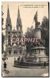 CPA Marseille eglise des Reformes et monument des Mobiles 