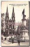 CPA Marseille Monument des Mobiles et l'eglise des Reformes 
