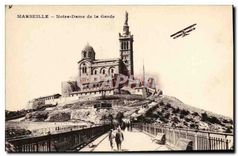 CPA Marseille Notre Dame de la Garde Avion Aviation