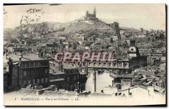 CPA Marseille vue a vol d'Oiseau 