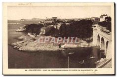 CPA Marseille pont de la Fausse Monnaie et Pointe de Malmousque 