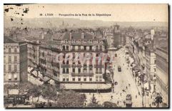 CPA Lyon Perspective de la Rue de la Republique 