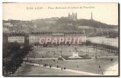 CPA Lyon Place Bellecour et Coteau de Fourviere 