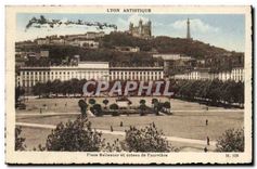 CPA Lyon Artistique place Bellecour et coteau de Fourviere 