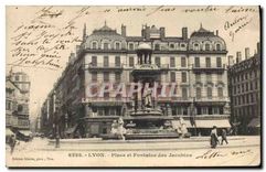 CPA Lyon place et Fontaine des Jacobins 