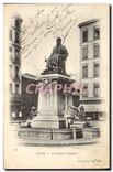 CPA Lyon La Statue d'Ampere 