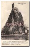 CPA Le Puy Haute Loire Le Rocher Saint Michel d'Aiguilhe aspect ouest 