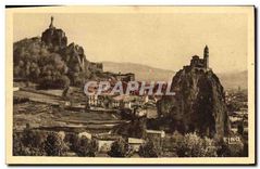 CPA Le Puy en Velay Hte Loire Les Rochers Corneille N D de France et St Michel d'Aiguithe 