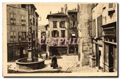 CPA Le Puy Houte Loire Rue des Tables et Jolie Fontaine 
