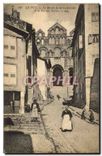 CPA Le Puy La Montee de la Cathedrale de la Rue des Tables 