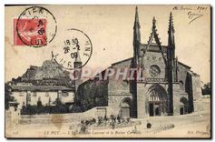 CPA Le Puy l'Eglise Saint Laurent et la Rocher Corneille 