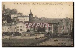 CPA Le Puy Hte Loire l'Eglise St Laurent et la Cathedrale 