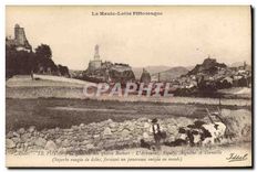 CPA La Haute Loire Pittoresque Le Puy Vue generale des quatre Rochers L'aRbousset Espaly Aiguilhe et