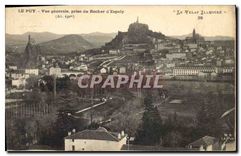 CPA Le Puy Vue generale prise du Rocher d'Espaly 