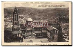 CPA La Haute Loire Pittoresque Le Puy La Cathedrale vue prise du Rocher Corneille 