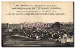 CPA Le Puy Hte Loire Vue generale des Quatre Rochers 