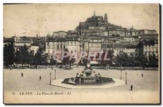 CPA Le Puy La Place du Breuil 