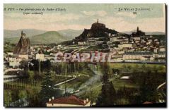 CPA Le Puy Vue generale prise du Rocher d'Espaly 