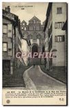 CPA Le Puy La Montee de la Cathedrale et la Rue des Tables 