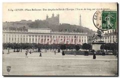 CPA Lyon Place Bellecour Une des plus belles de l'Europe 