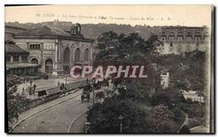 CPA Lyon La Gare Perrache et Hotel Terminaus Curs du Midi 