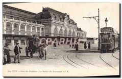 CPA Lyon Gare des Brotteaux La station des tramways Cheval