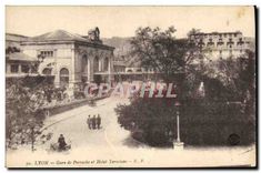 CPA Lyon Gare de Perrache et Hotel Terminus 