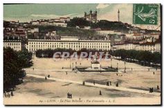 CPA Lyon La Place Bellecour Vue d'ensemble 