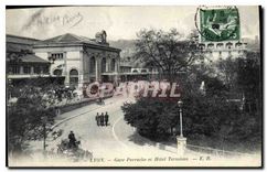 CPA Lyon Gare Perrache et Hotel Terminus 