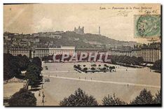 CPA Lyon Panorama de la Place Bellecour 