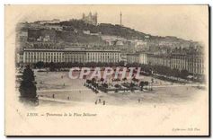 CPA Lyon Panorama de la place Bellecour 