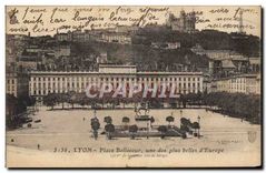 CPA Lyon Place Bellecour une des plus belles d'Europe 