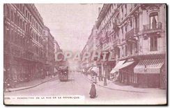 CPA Lyon Perspective de la rue de la Republique 