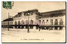 CPA Lyon La Gare des Brotteaux Tramway