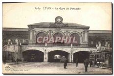 CPA Lyon La Gare de Perrache Tramway